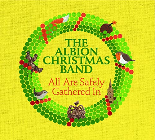 CD cover: festive wreath with birds, text “The Albion Christmas Band”.
