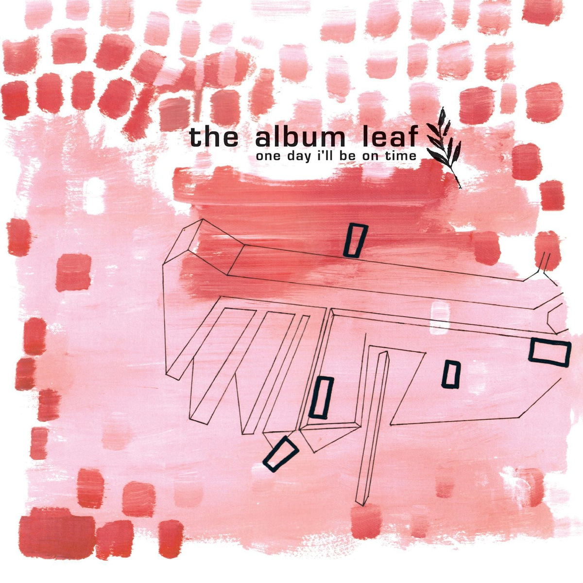 Album cover for The Album Leaf, featuring abstract pink and red shapes.