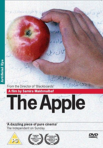 DVD cover for "The Apple" featuring a red apple held in a hand.