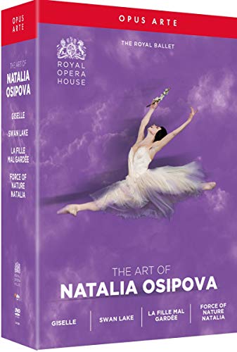 Purple DVD case with a ballerina in white, holding a wand, against a cloudy background.