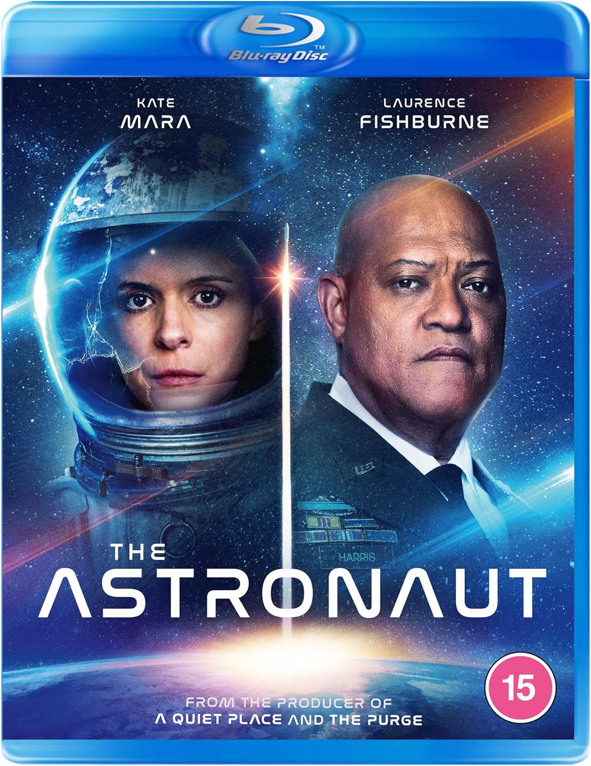 Blu-ray cover for "The Astronaut" featuring an astronaut and a man’s face.