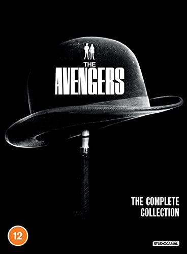 DVD cover featuring a bowler hat and umbrella with the title The Avengers.