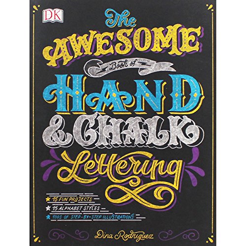 Book cover with colorful hand and chalk lettering on a black background.