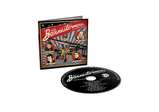 CD case and disc for "The Barnestormers" album, featuring portraits.