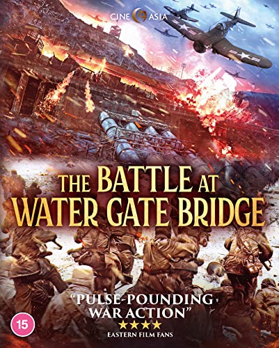 Blu-ray cover for "The Battle at Water Gate Bridge" depicting war scenes.