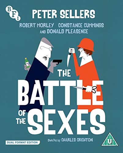 Blu-ray cover art featuring stylized illustrations of a man and woman holding weapons.