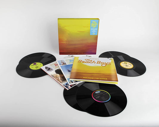 The Beach Boys vinyl record set with album cover and inserts.