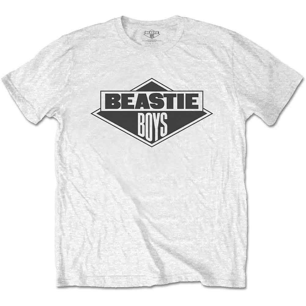 Black and white Beastie Boys logo on a large unisex t-shirt.