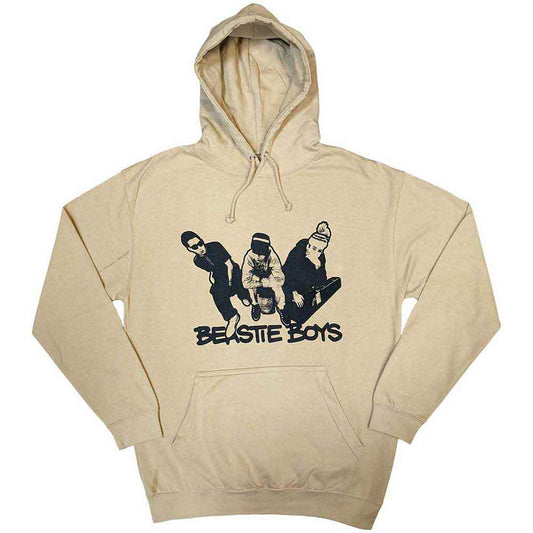 Beige hoodie with Beastie Boys “Check Your Head” album art, size XX-Large.