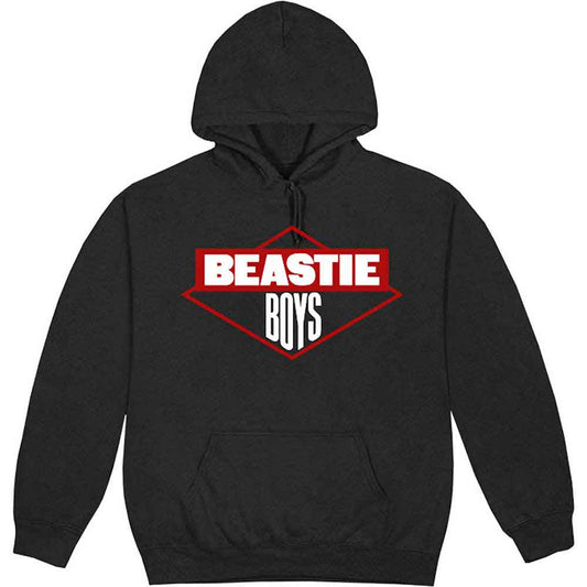 Gray hoodie with a red diamond-shaped Beastie Boys logo on the front.