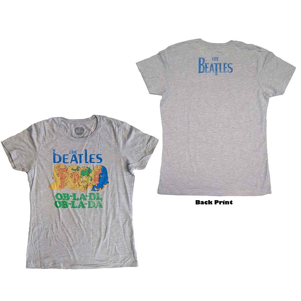 Light blue Beatles “Ob-La-Di, Ob-La-Da” ladies t-shirt, size XL.