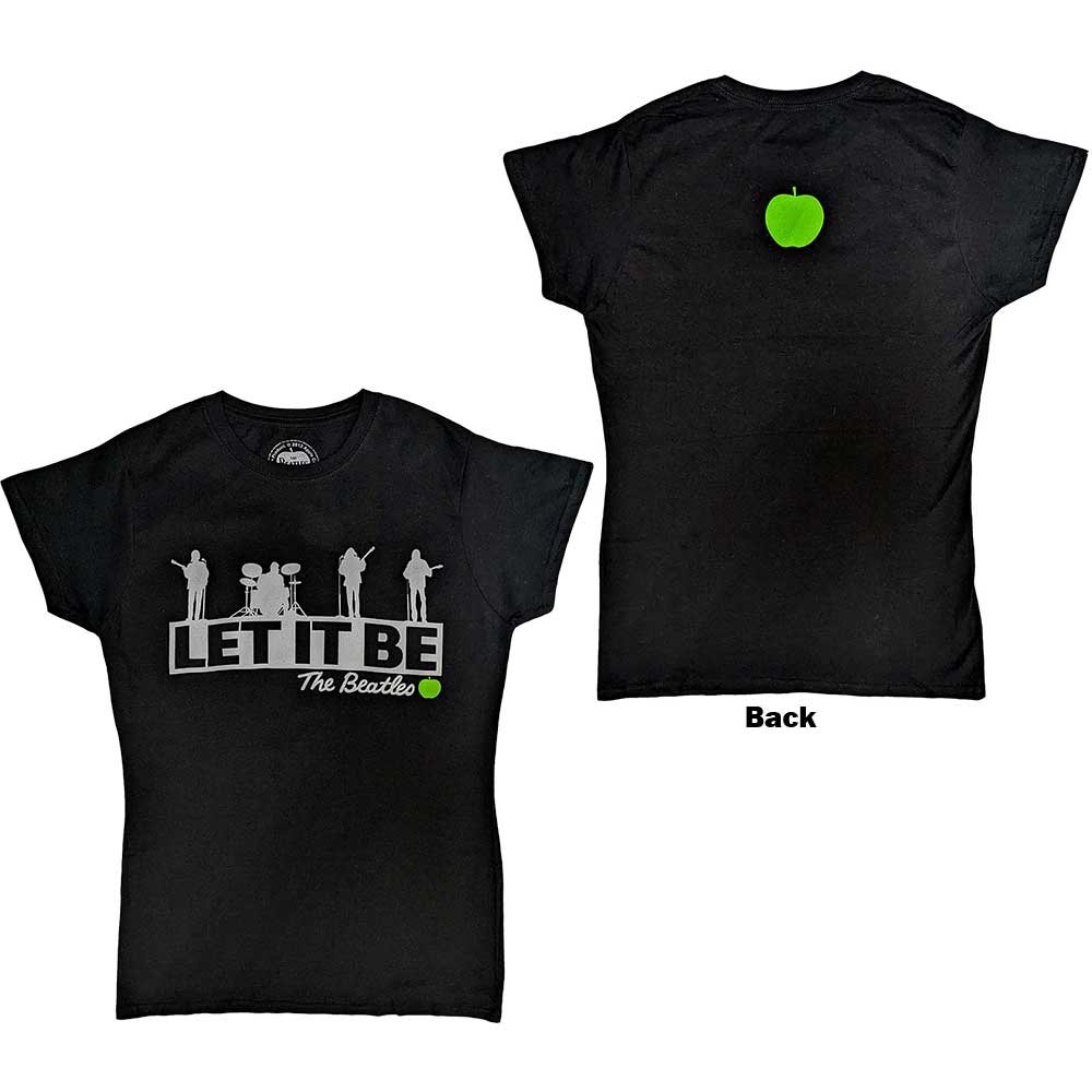 Ladies' t-shirt featuring The Beatles on a rooftop, size XXXL.