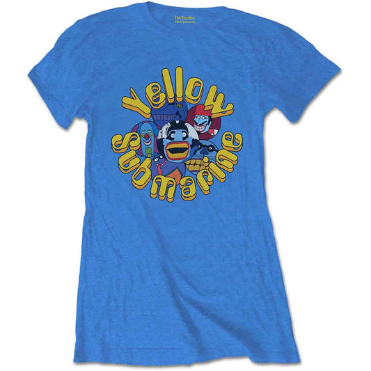 Yellow Submarine Beatles t-shirt, small size, featuring villainous characters.