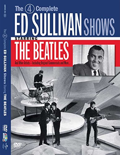 DVD cover featuring The Beatles performing on The Ed Sullivan Show with Ed Sullivan.