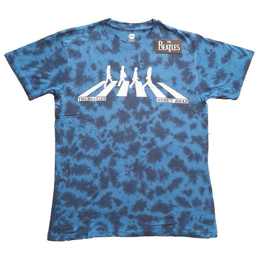 Unisex medium t-shirt featuring the Beatles Abbey Road crossing graphic with a dip-dye effect.