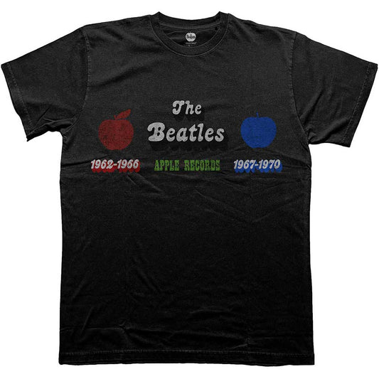 Red and blue Beatles logo t-shirt, size XX-Large, Apple era design.