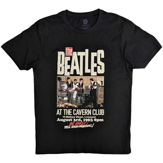 Black t-shirt with The Beatles “Cavern” logo, size XX-Large.