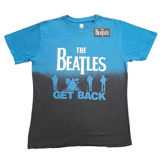 Dip-dye Beatles "Get Back" t-shirt, unisex style, size XX-Large.