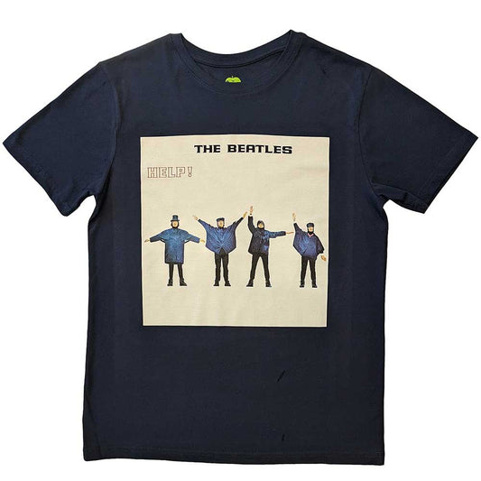 XX-Large black t-shirt featuring The Beatles’ “Help!” album cover artwork.