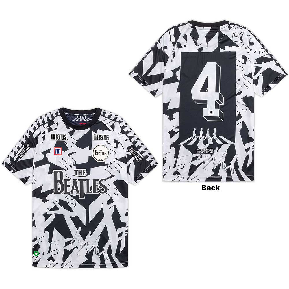 Beatles Abbey Road jersey, all-over print of the iconic album cover, medium size.