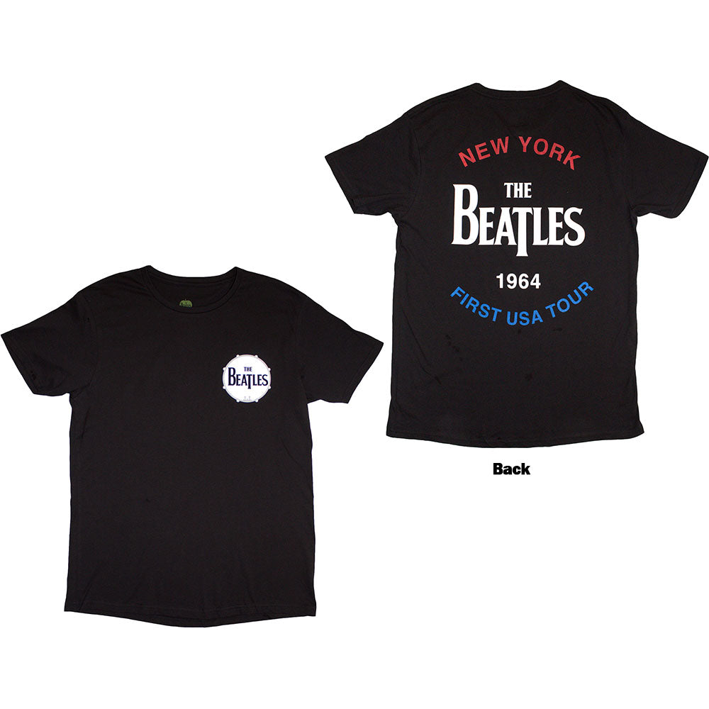 Beatles t-shirt, small size, back print of 1964 New York image.