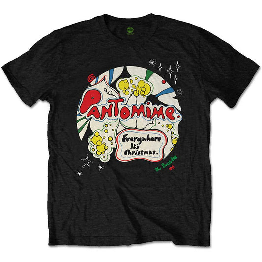 Beatles t-shirt, small size, likely featuring imagery from their pantomime performances.