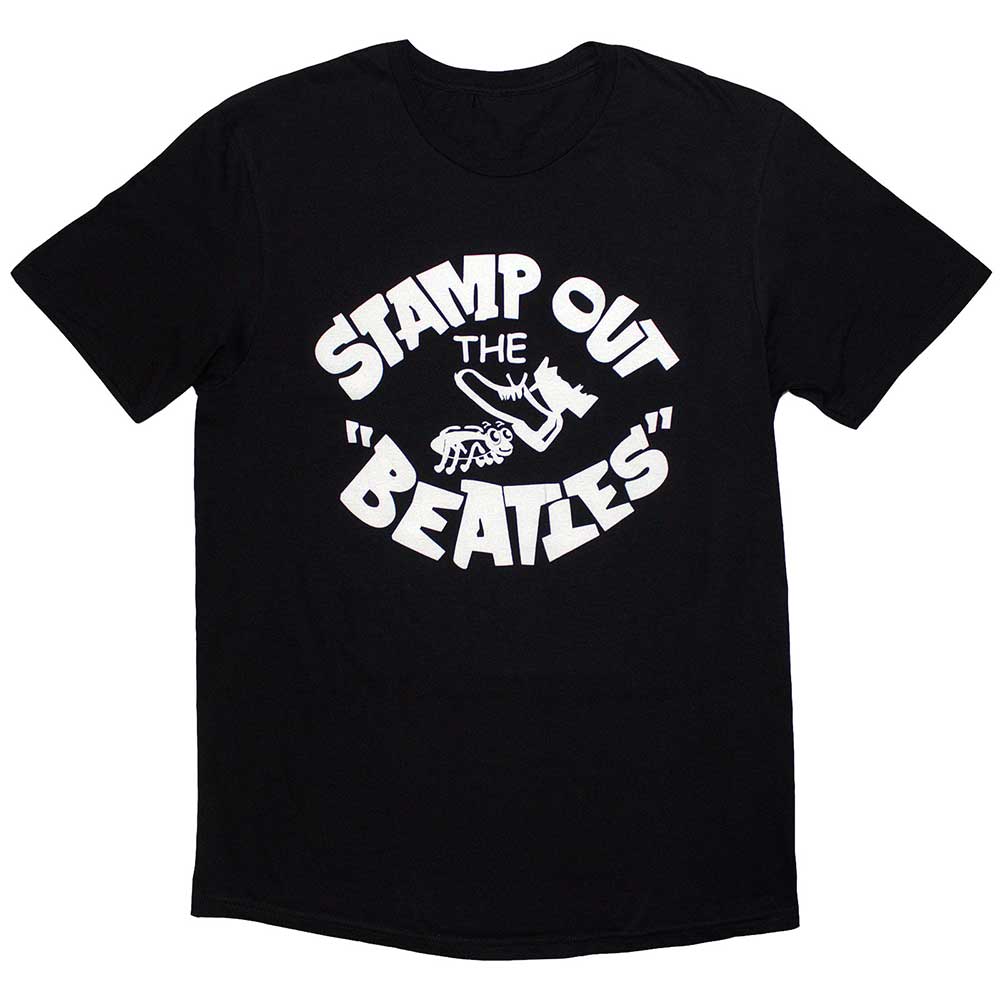 Beatles t-shirt, likely black, with a stamp-style graphic design, size X-Large.