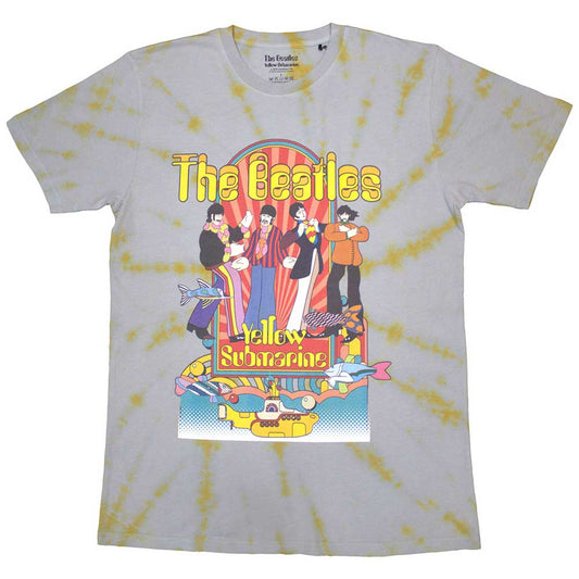 Yellow Beatles t-shirt featuring the Yellow Submarine and fish graphic from the wash collection.