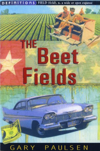 Book cover: "The Beet Fields" with a car, star, and field imagery.
