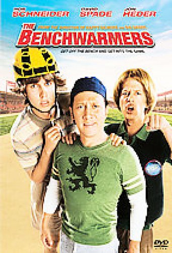 DVD cover for "The Benchwarmers" featuring three young people.
