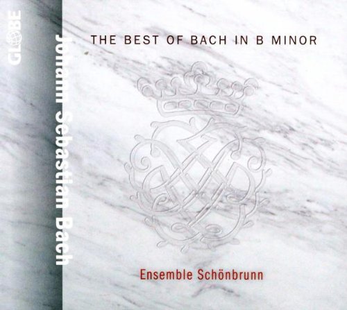 CD cover for “The Best of Bach in B Minor” with ornate design.