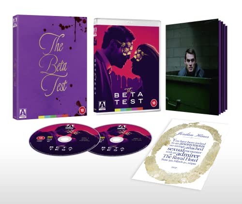 The Beta Test Blu-ray limited edition set with case, discs, booklet, and invitation card.