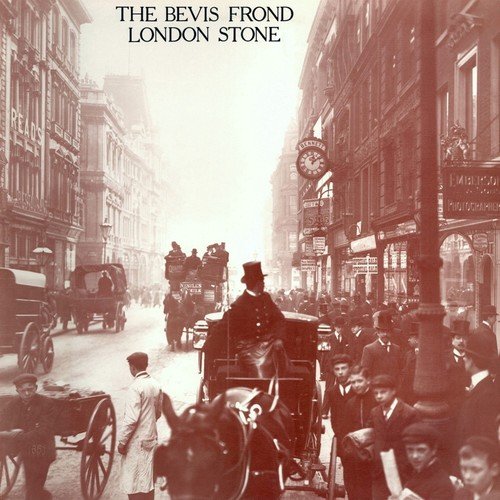 Vintage London street scene album cover for Bevis Frond’s “London Stone.”
