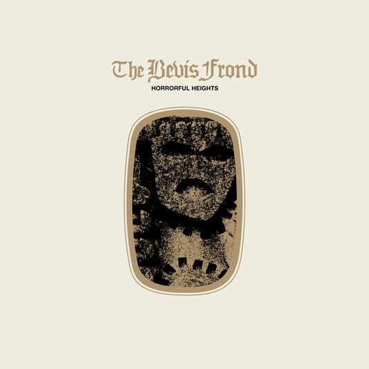 Vinyl record cover for The Bevis Frond’s “Horrorful Heights,” featuring a distressed face.