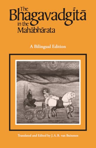 Book cover: "The Bhagavadgita" with a sketched chariot scene.