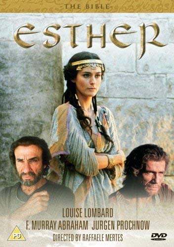 DVD cover for "The Bible - Esther" featuring a woman in ancient attire.