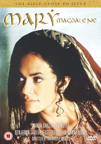 DVD cover for "The Bible - Mary Magdalene" featuring a woman’s portrait.
