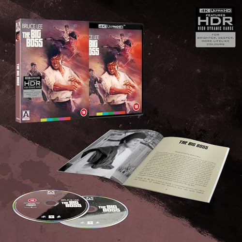 The Big Boss 4K UHD limited edition set with case, booklet, and two discs.