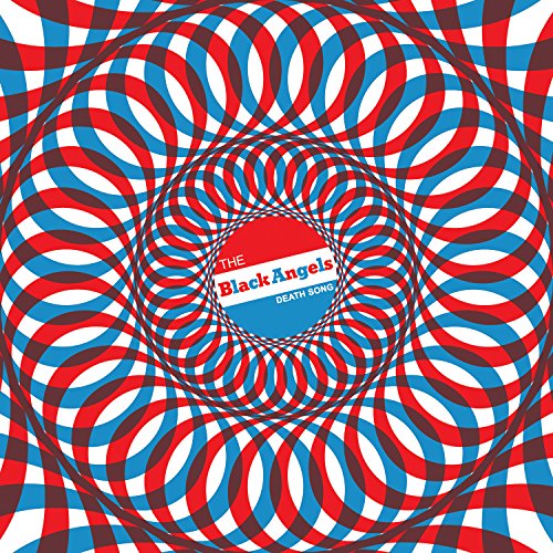 CD cover for The Black Angels’ “Death Song” with swirling red and blue lines.