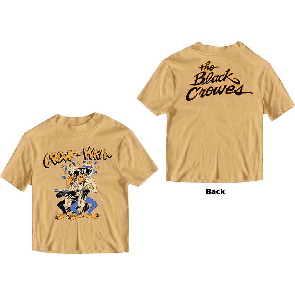 Black unisex t-shirt featuring a Crowe Mafia graphic print on the back.