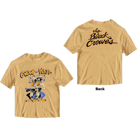 Black unisex t-shirt featuring a Crowe Mafia graphic print on the back.