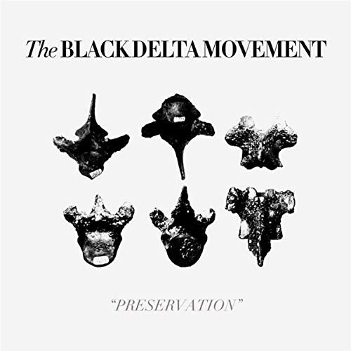 CD cover for "Preservation" by The Black Delta Movement, featuring vertebrae.