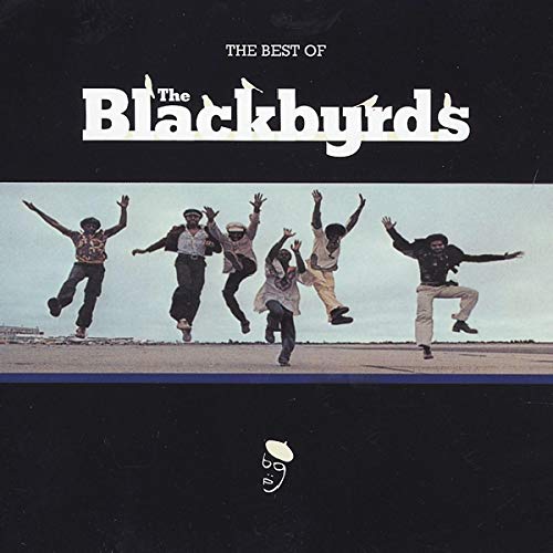 Album cover for The Blackbyrds’ “Best Of” featuring five jumping figures.
