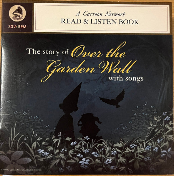 Vinyl record cover for “Over the Garden Wall” with silhouette figures.