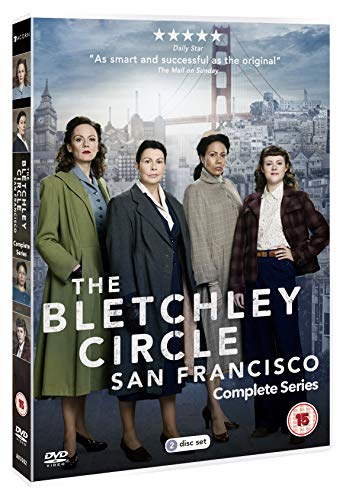 DVD cover for "The Bletchley Circle San Fran" featuring four women and the Golden Gate Bridge.