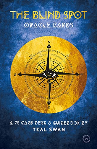 Oracle card deck cover with a compass and central eye illustration.