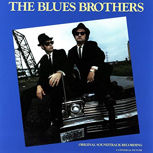 The Blues Brothers album cover featuring two men in suits and hats.