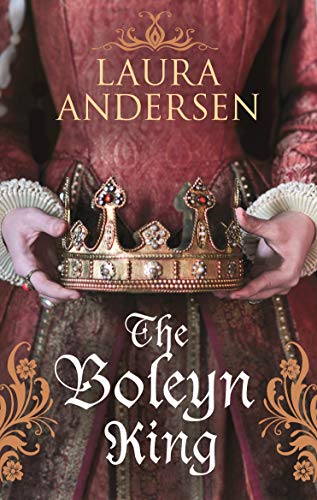 Book cover featuring a jeweled crown held by hands in royal attire.