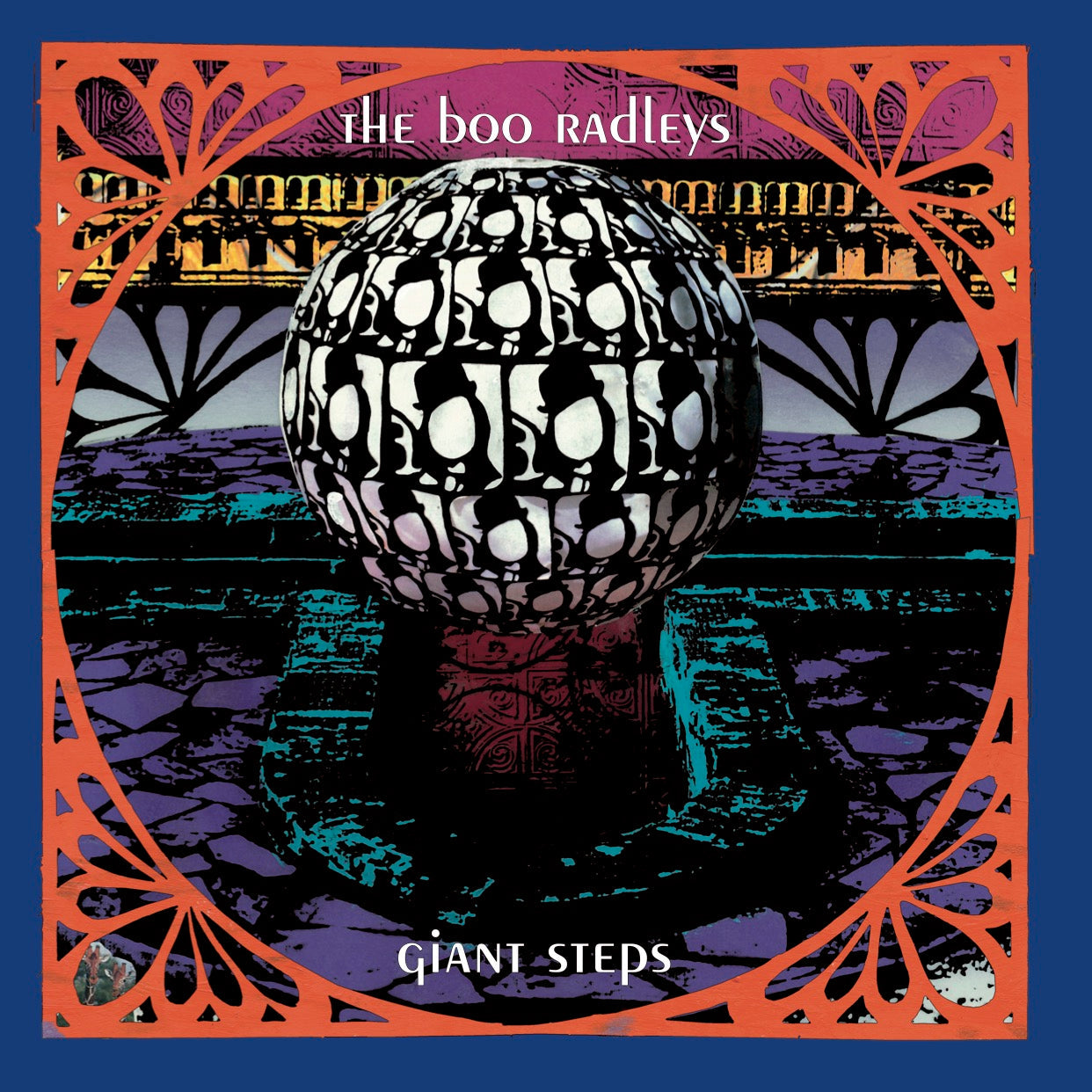Album cover for The Boo Radleys’ “Giant Steps” featuring a patterned sphere.