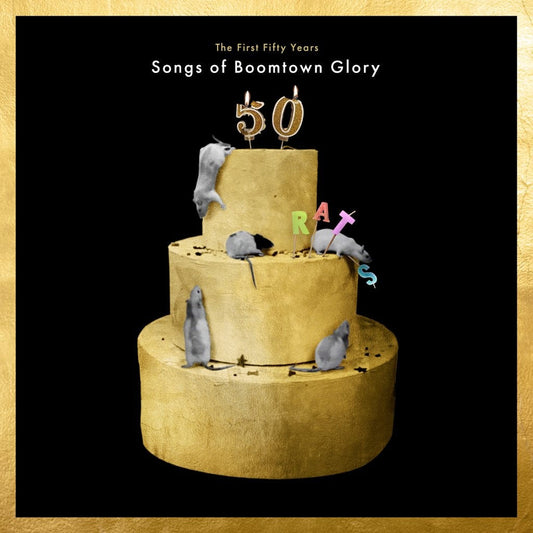 Album cover for The Boomtown Rats’ “Songs of Boomtown Glory” with rats.